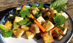 Fried Tofu Veggie Stir Fry