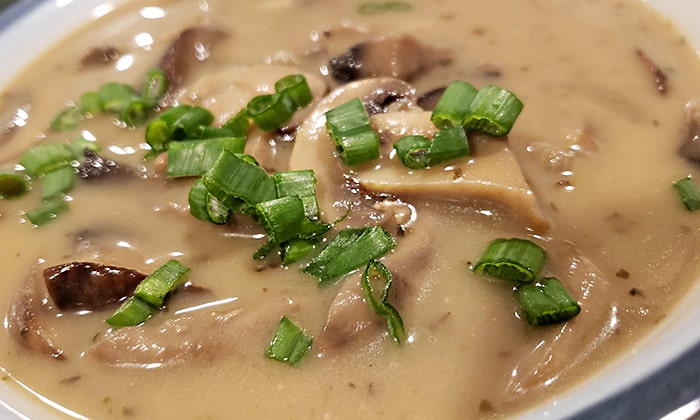 Vegan Cream of Mushroom Soup