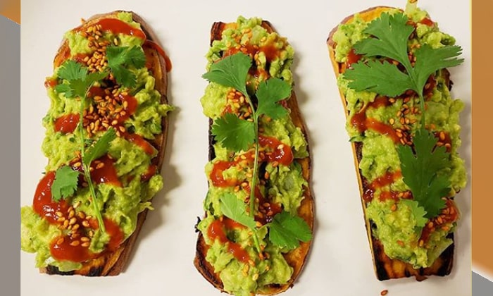 sweet-potato-toast-and-guac Vegan Sweet Potato Toast with Guacamole