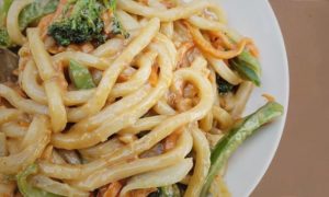 Peanut Lime Udon Noodles