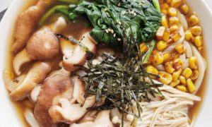 Vegan Japanese Udon Noodle Soup