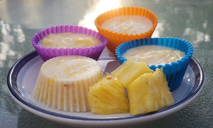 Dairy-Free Pineapple Ice Cream Cups