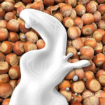 Hazel nuts with a splash of plant-based milk