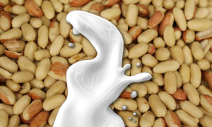 Peanuts with a splash of plant-based milk